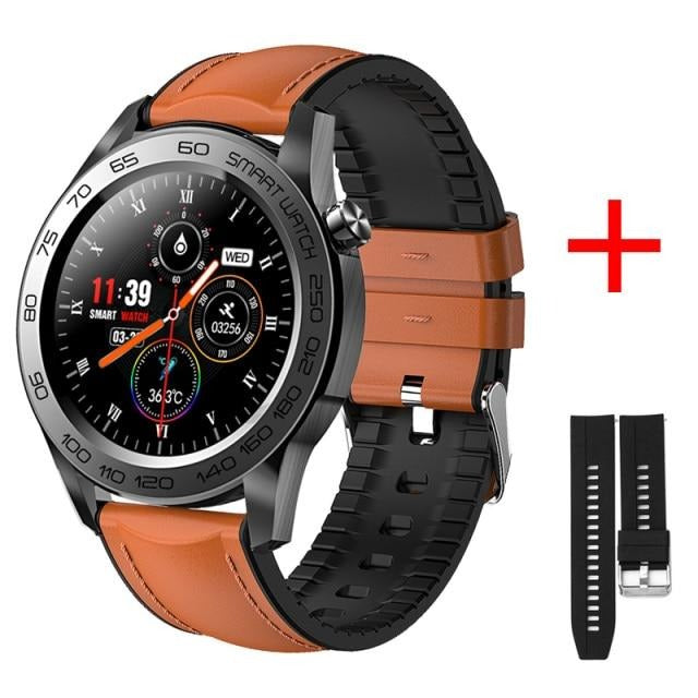 Men GPS Track Recording Sport Fitness Tracker Full Touch Temperature Monitor Smart watch