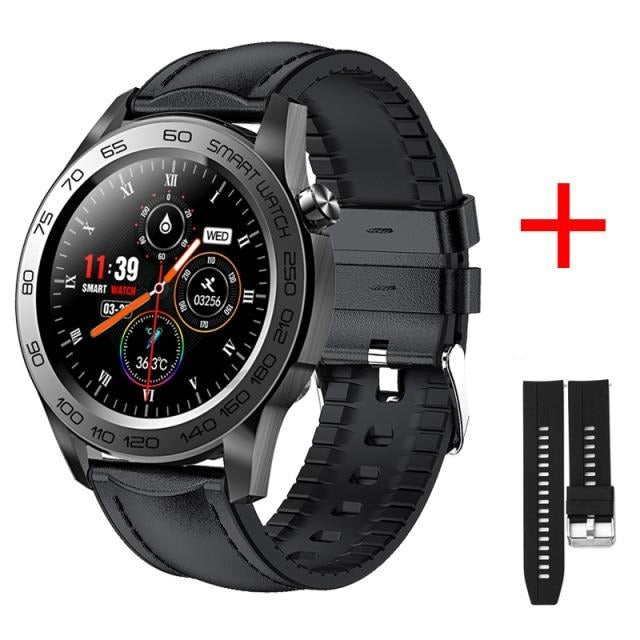 Men GPS Track Recording Sport Fitness Tracker Full Touch Temperature Monitor Smart watch