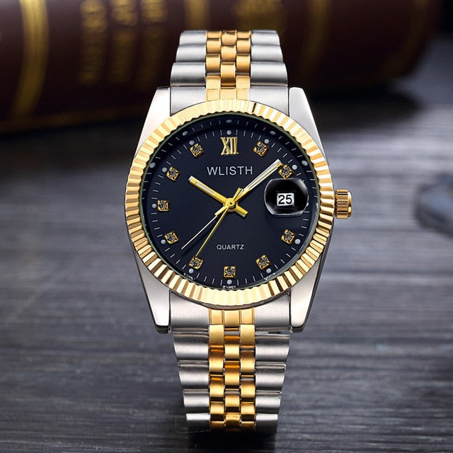 Women men Diamond water resistant Watch