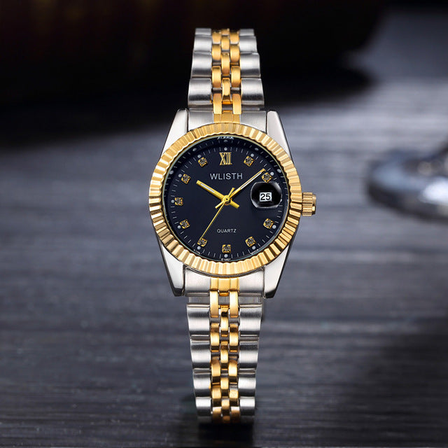 Women men Diamond water resistant Watch
