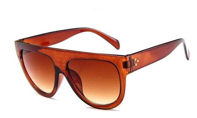 Luxury Vintage Big Full Frame Women sunglasses