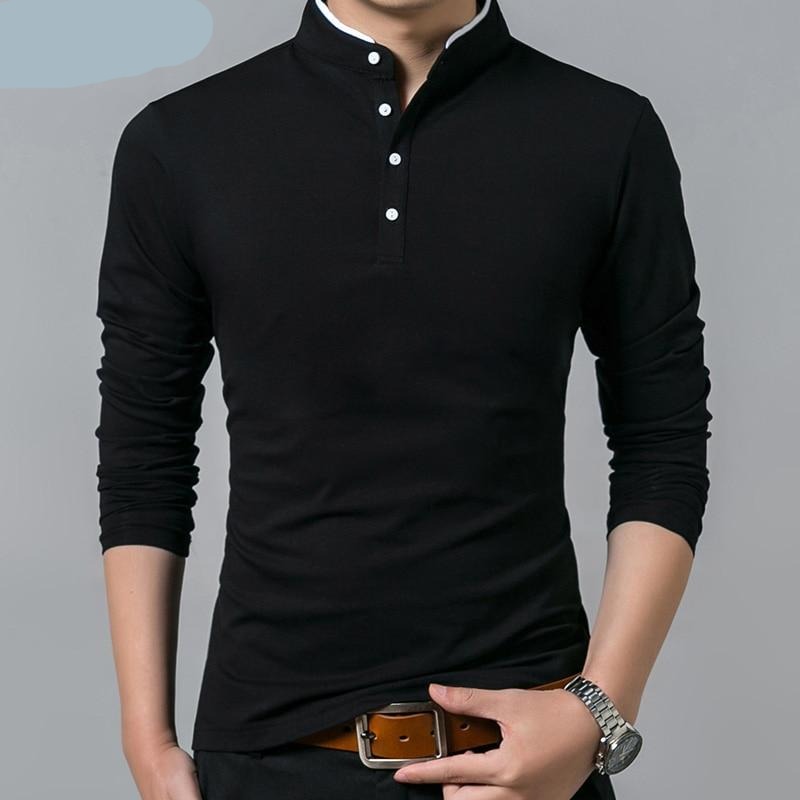 Liseaven Cotton Full Sleeve Solid Color T-shirts for men