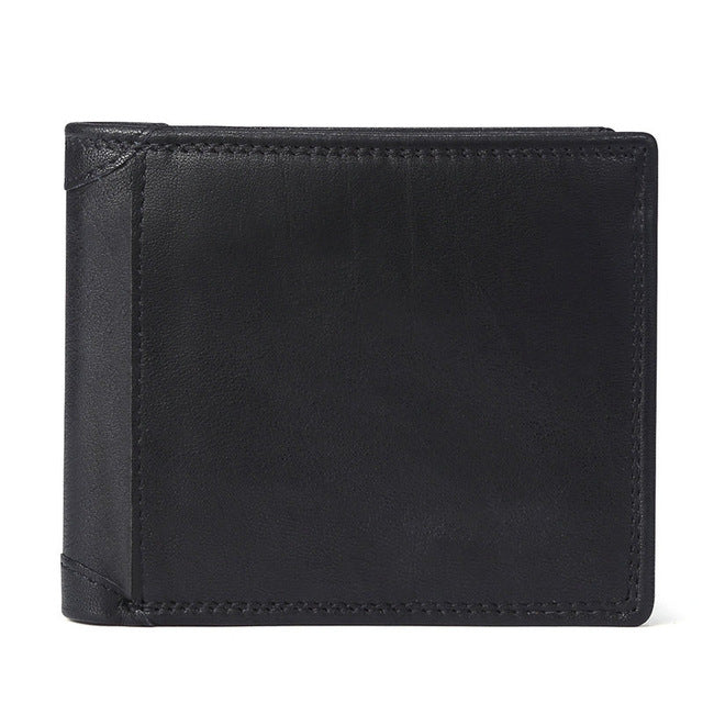 Cow Leather Men Wallets with Coin Pocket Vintage Male Purse