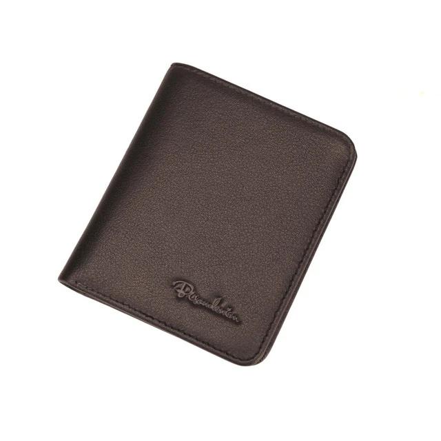 BISON DENIM Black Purse Genuine Leather Men's Wallets