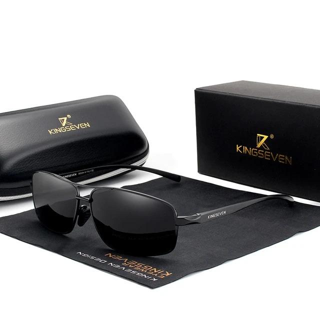 KINGSEVEN Vintage Design Polarized Sunglasses Square Classic Men Shades