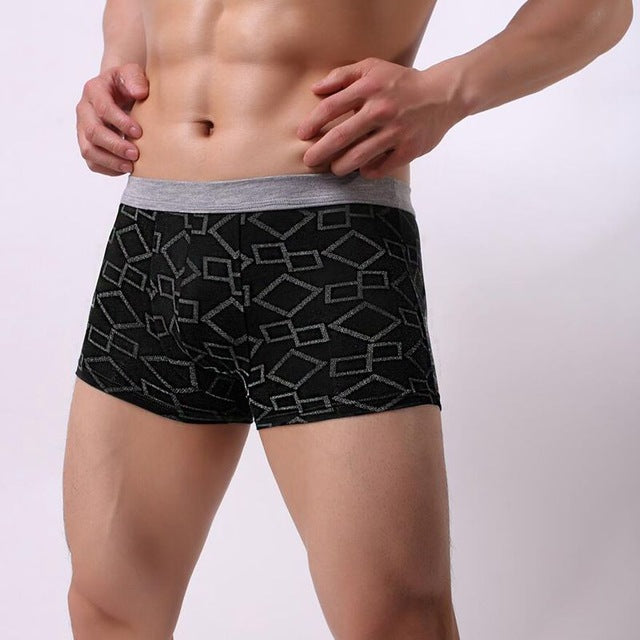 cotton Soft Breathable Underwear Comfortable Men's Boxer