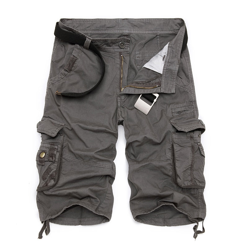 Military Camouflage Cotton Loose Work Casual Short Pants Plus Size for men