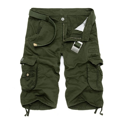 Military Camouflage Cotton Loose Work Casual Short Pants Plus Size for men