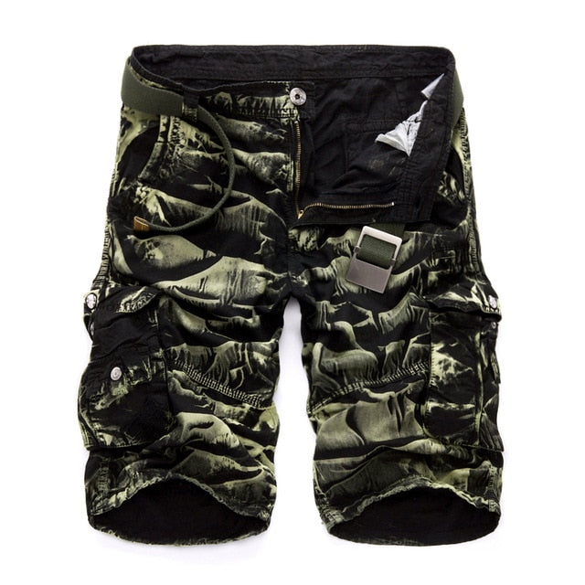 Military Camouflage Cotton Loose Work Casual Short Pants Plus Size for men