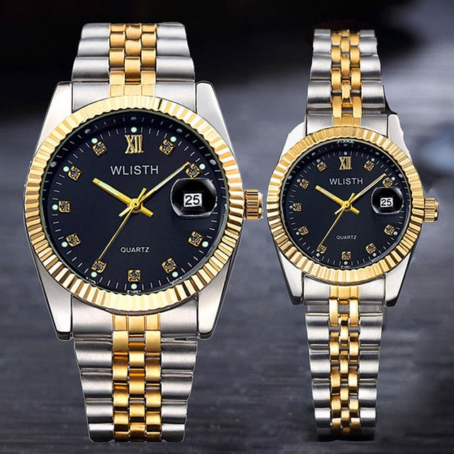 Quartz Fashion Casual lovers men women couple Watch