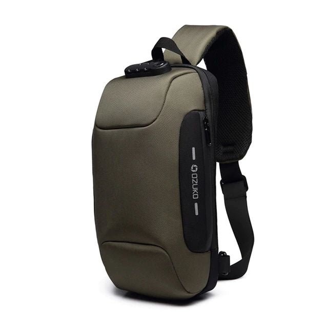 Multi-function Cross body Anti-theft Waterproof men's backpack