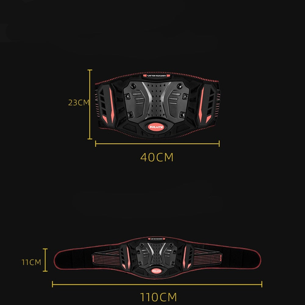 Motorcycle Waist Protector Brace Ventilated Off-Road Riding Anti-Fall  Belt