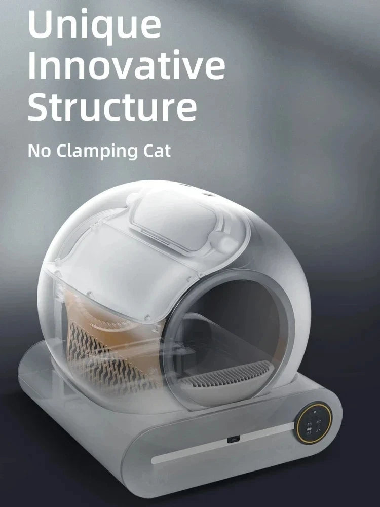 Automatic Smart Cat Litter Box Remotely Self Cleaning App Control Toilet Tray