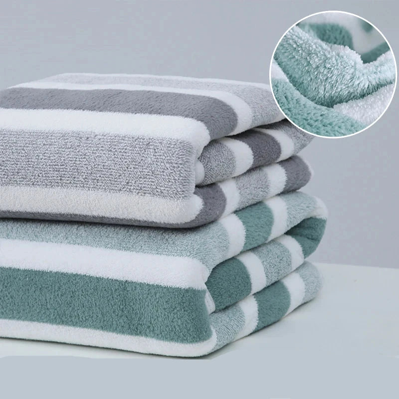 1 Pc Thickened Absorbent Bath Towel Soft Face Towel for Home