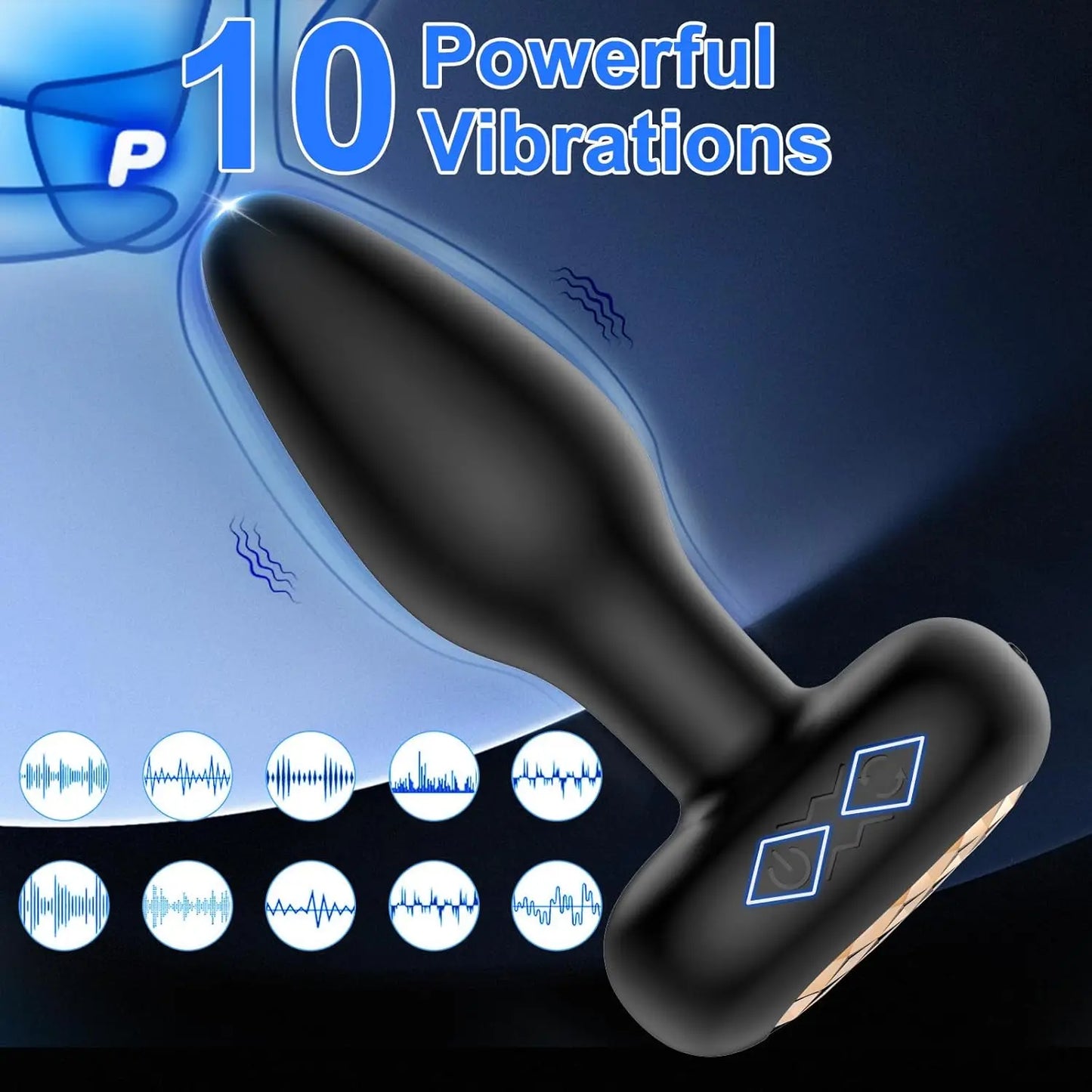 Female wireless Remote Vibrating Butt Plug Anal Vibrator Sex Toys for Women Ass
