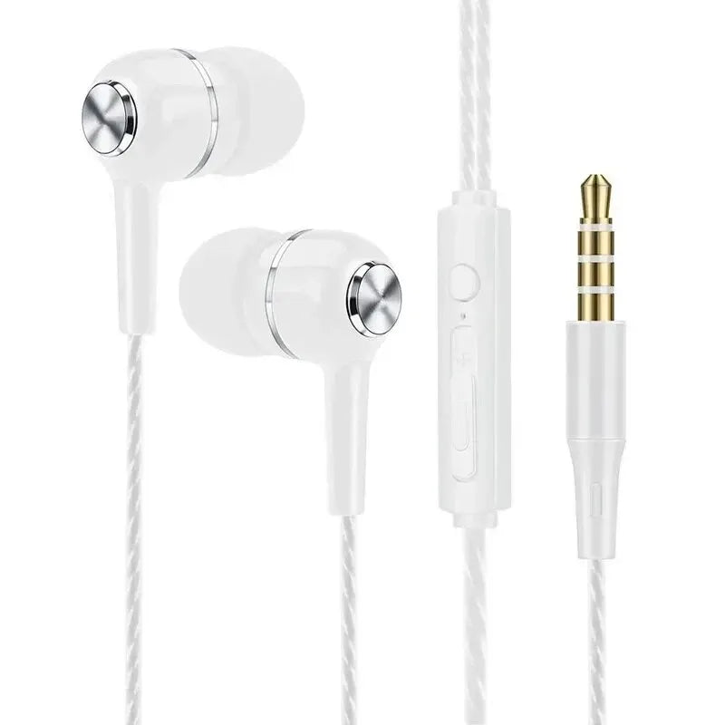 Unbreakable 3.5mm Wired Headphones In Ear Headset Wired Earphones with Microphone