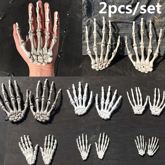 Fashion Halloween Haunted House Skull Skeleton Human Hand Bone Party