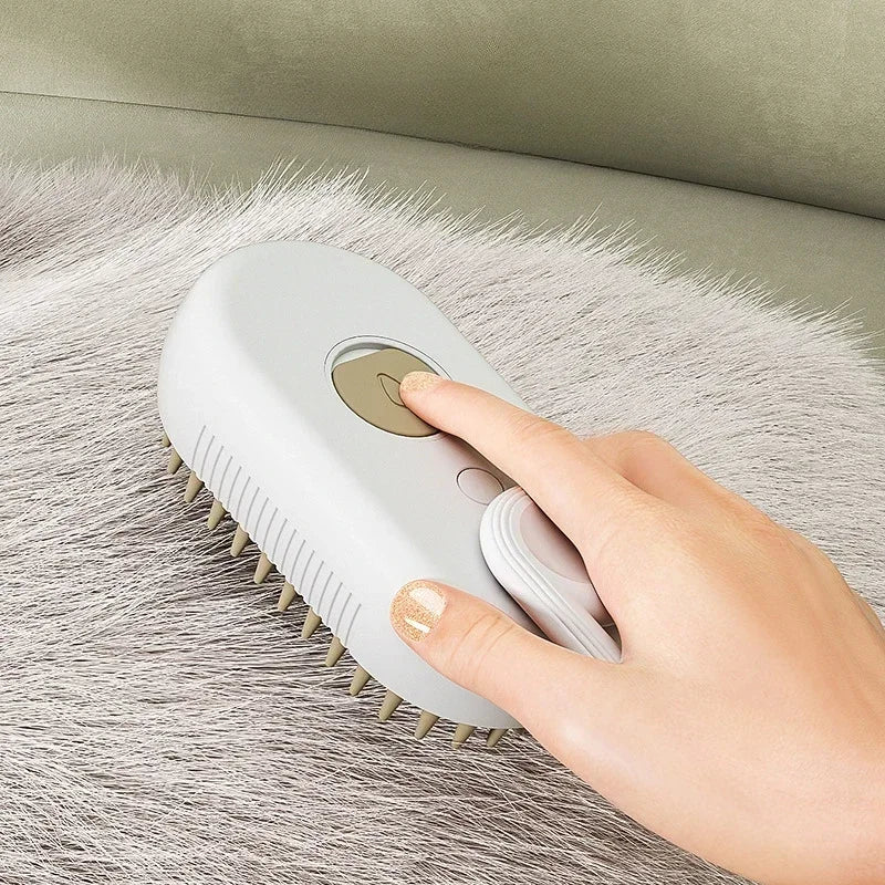 Cat Dog Pet  Massage Steam Spray Folding Rotatable Floating  Hair Removal Brush Comb