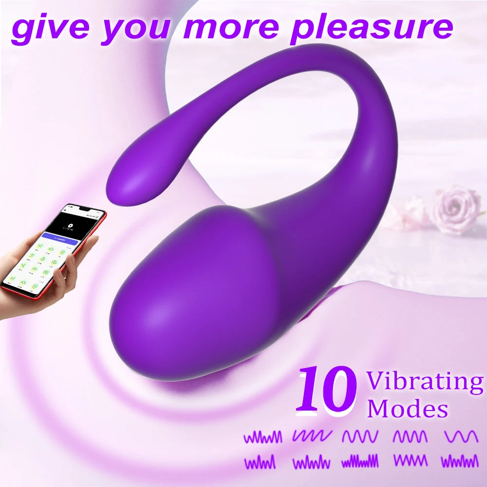APP Wireless Bluetooth Vibrator APP Control Vibrating Love Egg Clitoris Stimulator