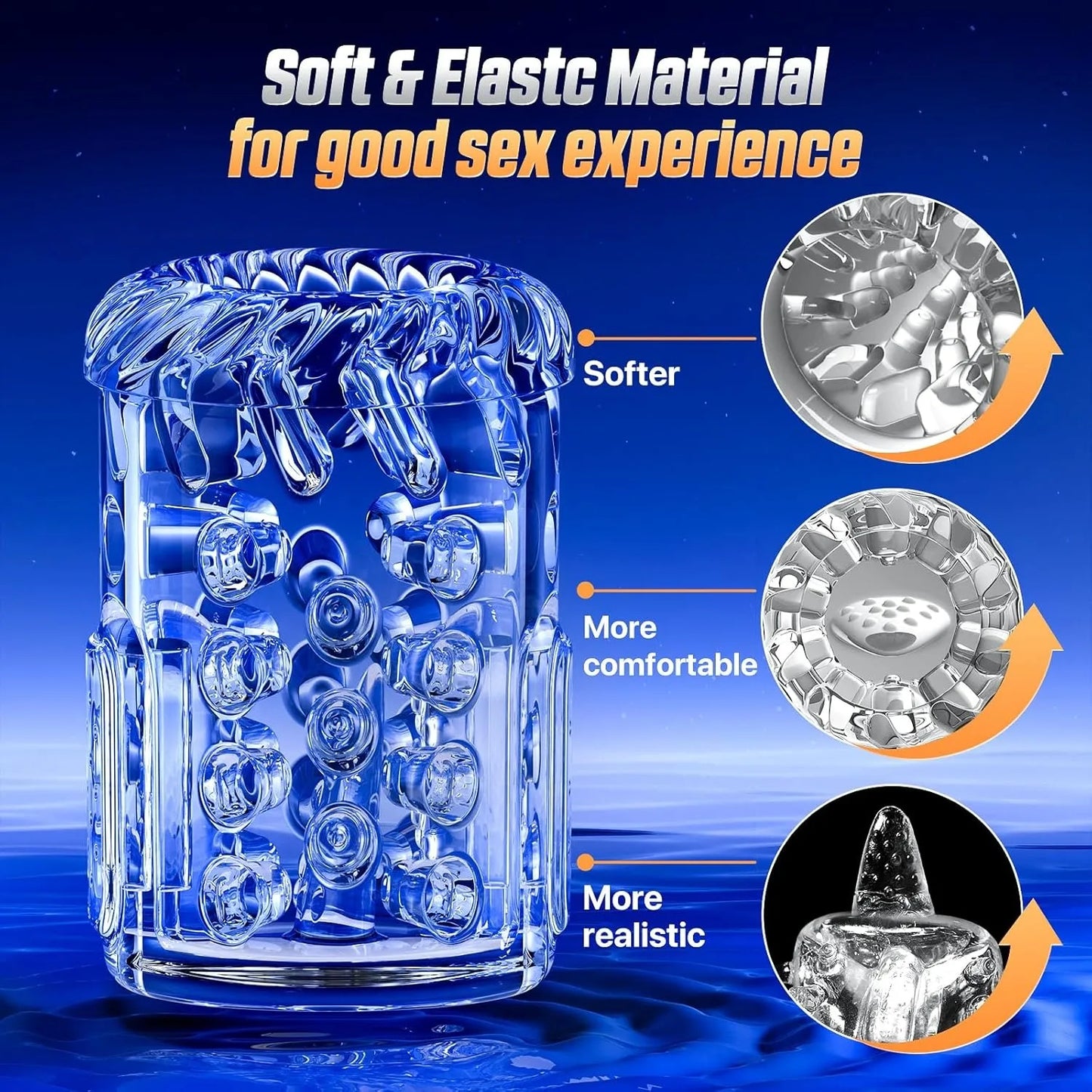 Automatic Thrusting Rotation Male Masturbator Sucking Licking LCD Vacuum Penis pump