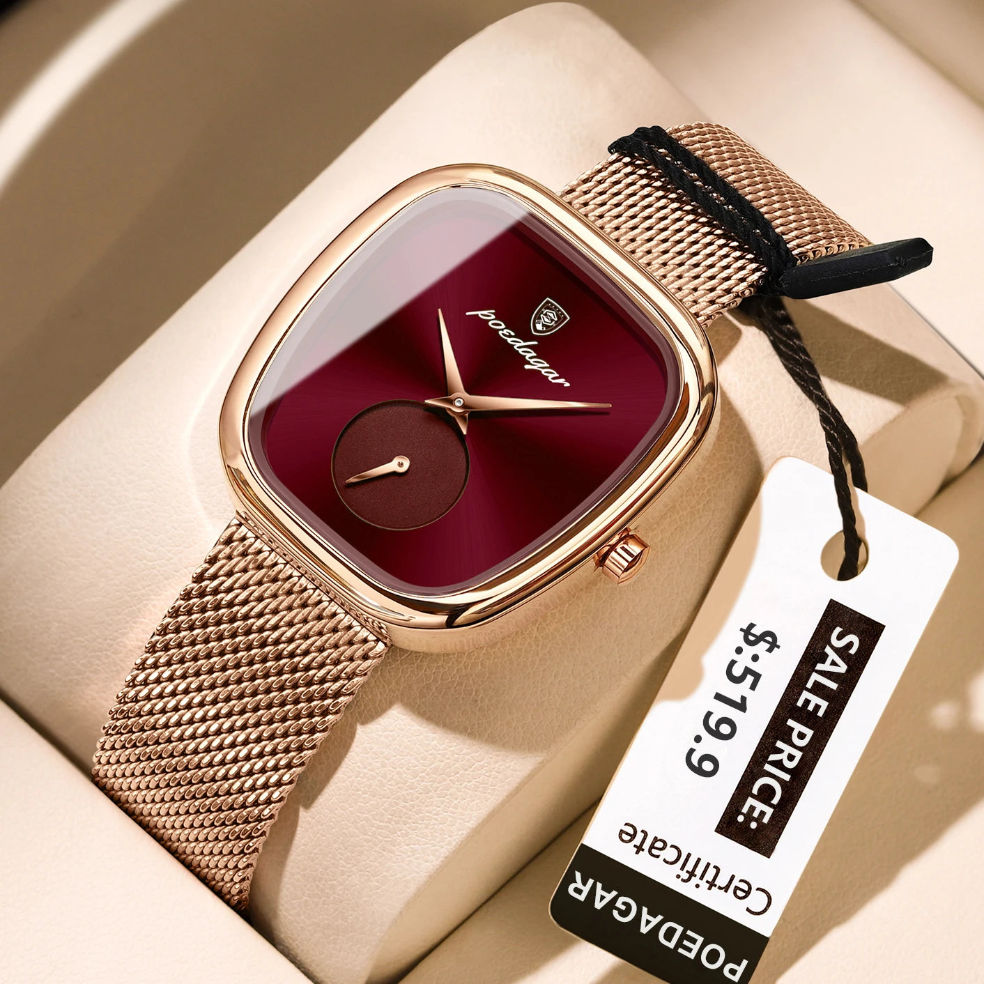 POEDAGAR Luxury Fashion Elegant Ladies Watch Waterproof Watch for Woman