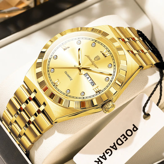Original Luxury Man Wristwatch Waterproof Luminous Week Date Men's Watch