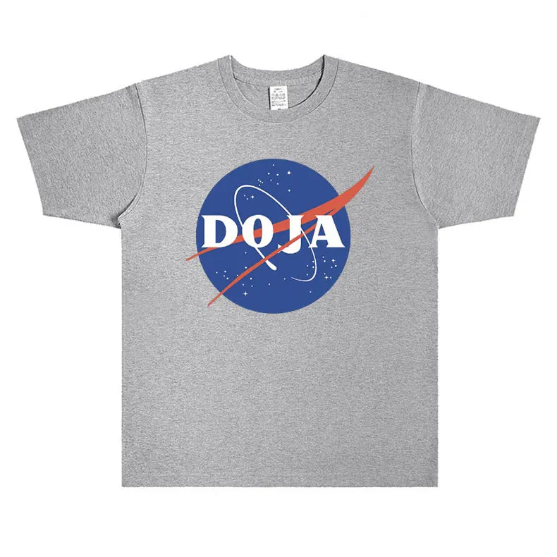 Rare Rapper Doja Cat Nasa Graphic T Shirt Men Women Hip Hop Fashion Oversized T-shirt Unisex Cotton Short Sleeve Tees Streetwear