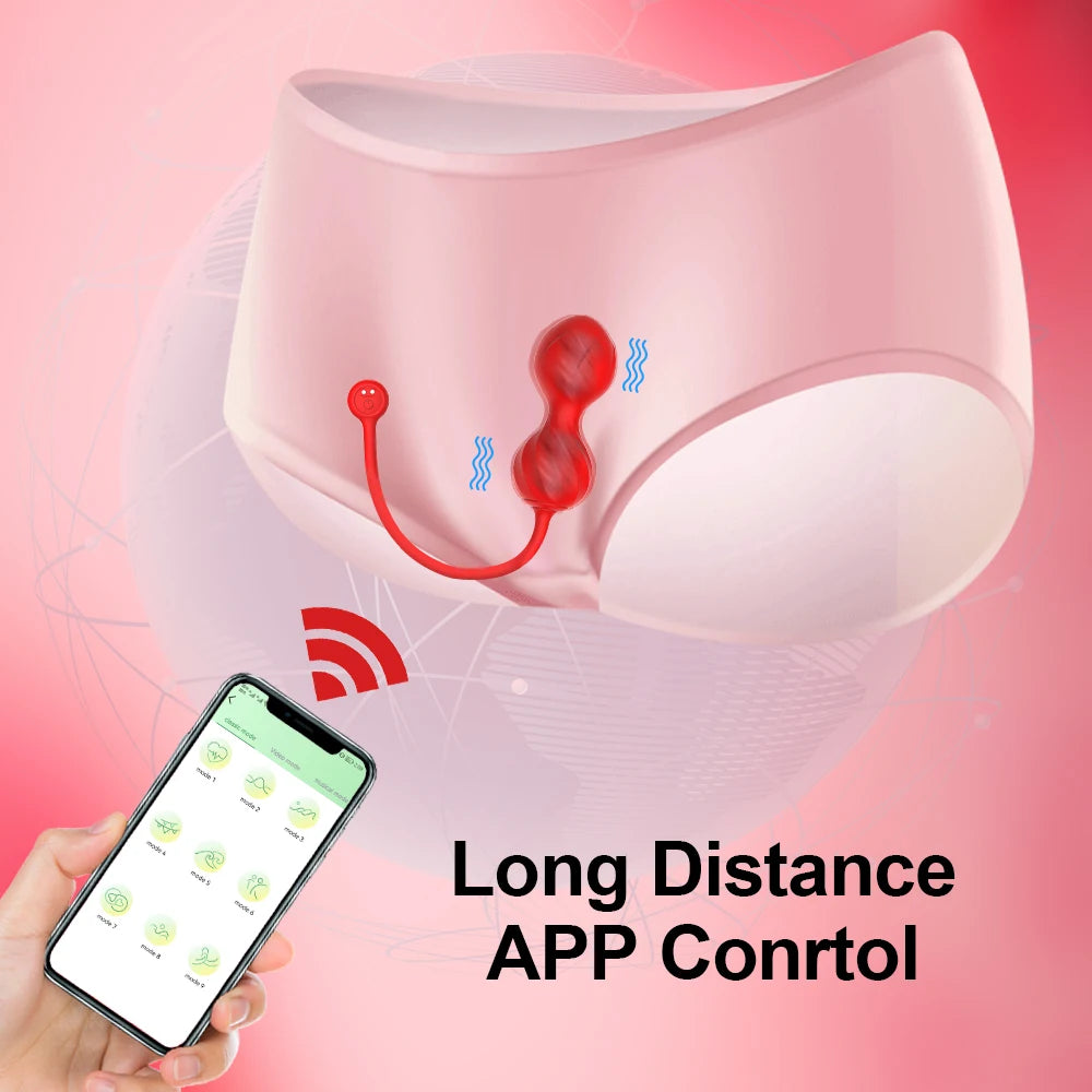 Wireless App Vagina Balls Vibrator for Women Tighten Vagina Muscle Trainer