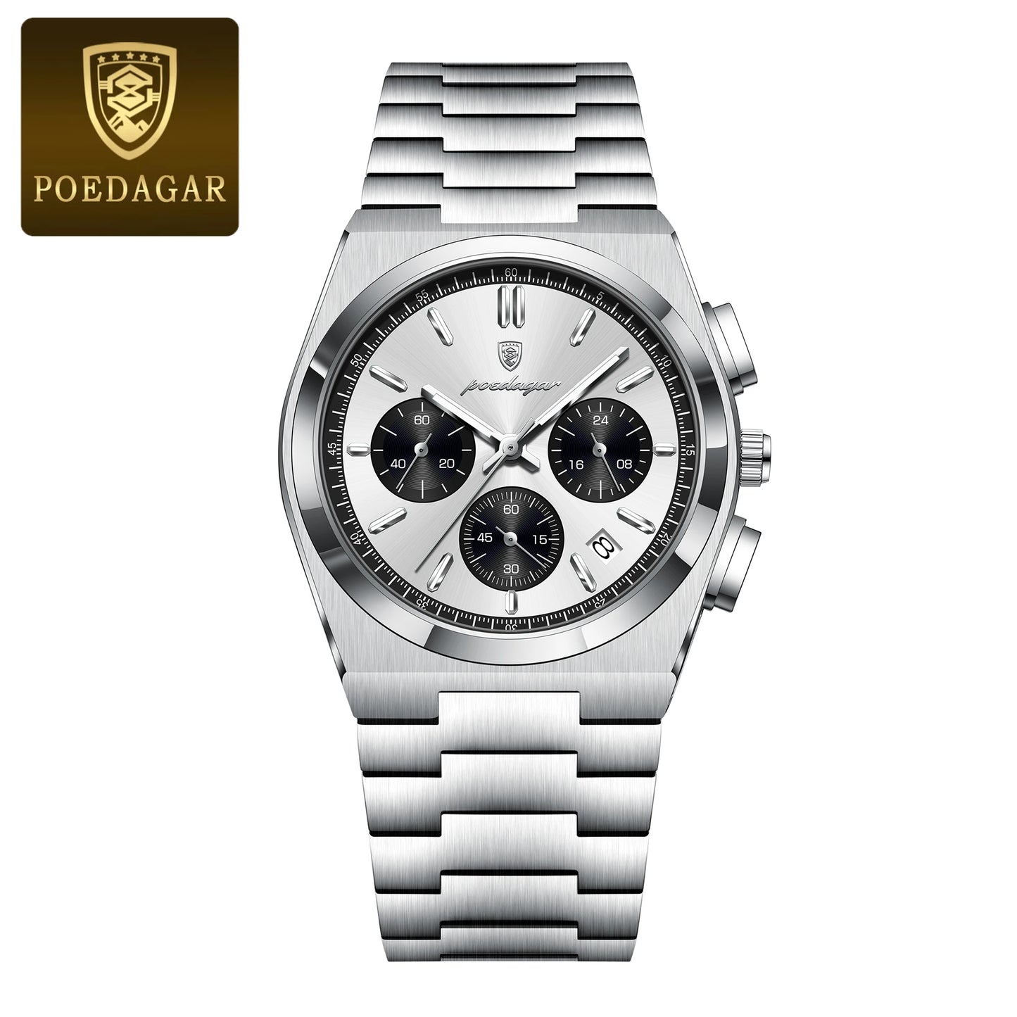 POEDAGAR Luxury Man Quartz Watch Sport MilitaryWaterproof Luminous  Men Watch