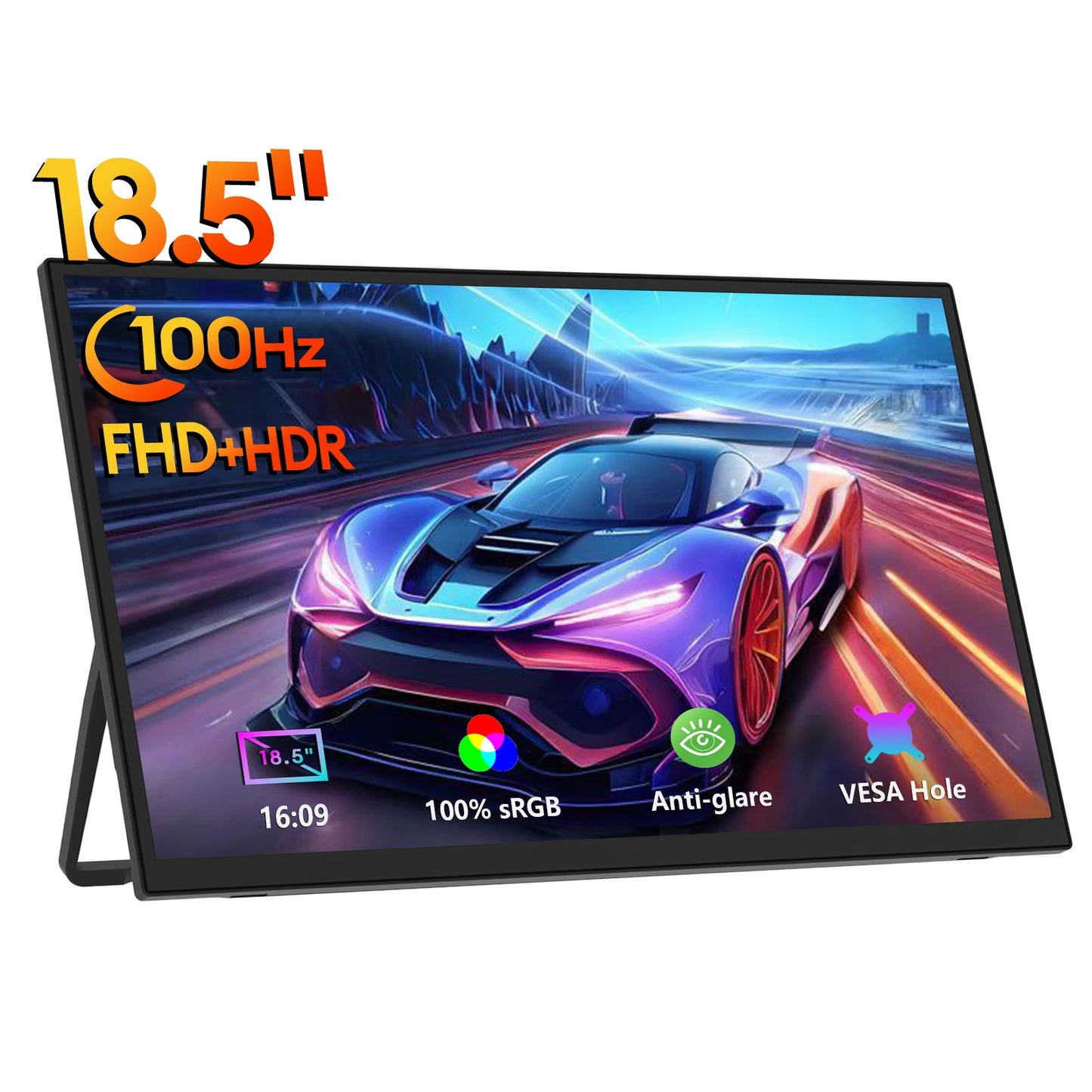 18.5inch 1920*1080P 100Hz HDMI Type C Portable Monitor