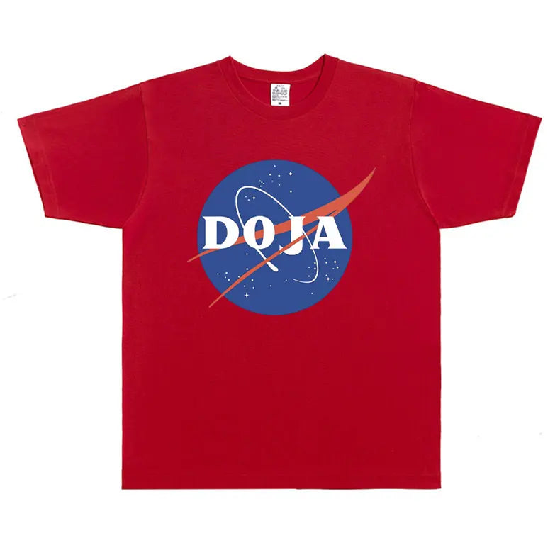 Rare Rapper Doja Cat Nasa Graphic T Shirt Men Women Hip Hop Fashion Oversized T-shirt Unisex Cotton Short Sleeve Tees Streetwear