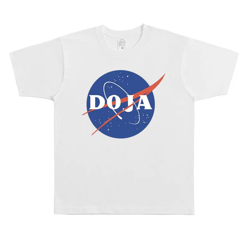 Rare Rapper Doja Cat Nasa Graphic T Shirt Men Women Hip Hop Fashion Oversized T-shirt Unisex Cotton Short Sleeve Tees Streetwear