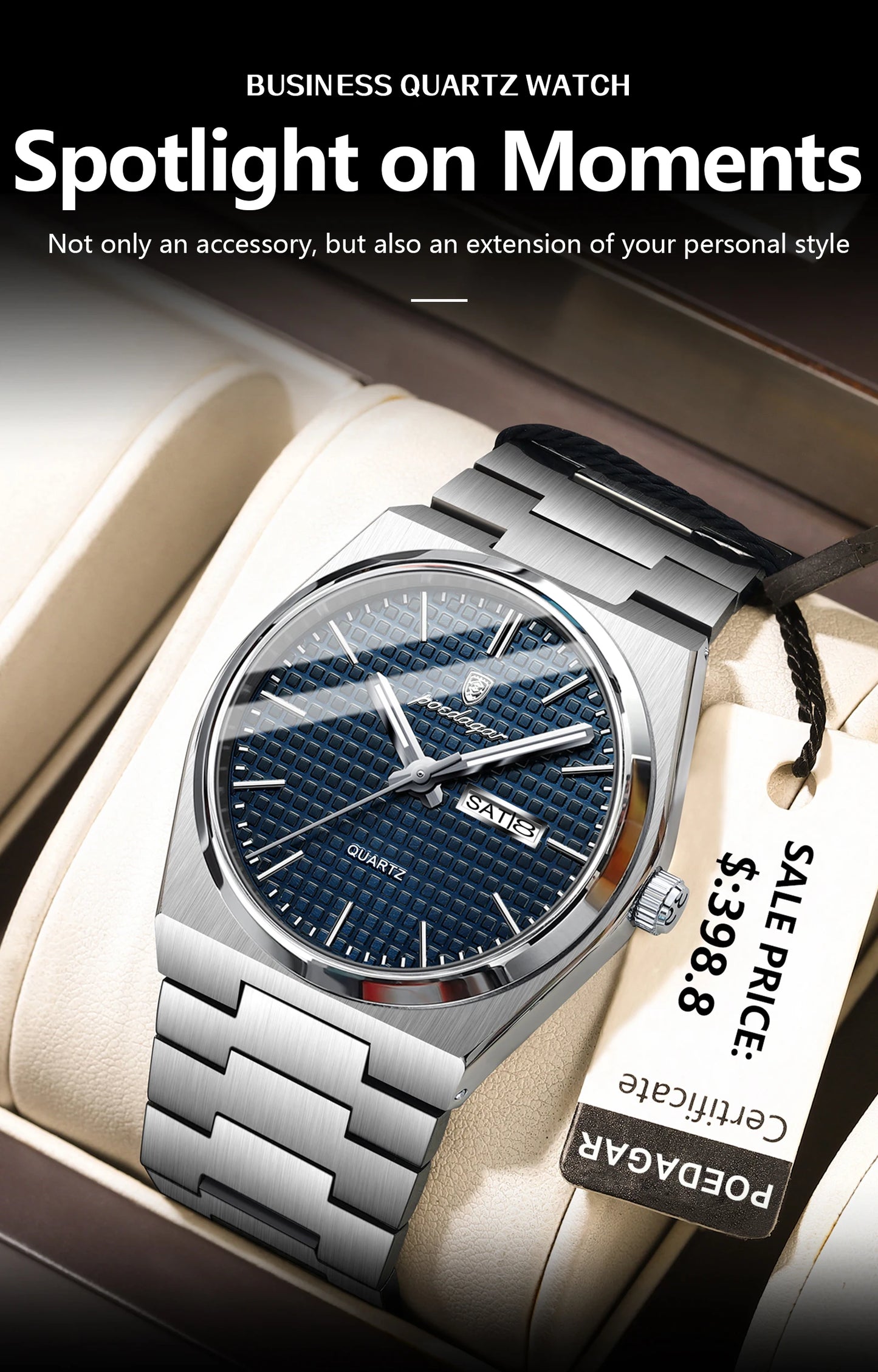 POEDAGAR Luxury Sport Man Watch Military Waterproof Luminous Date Week Men Watch