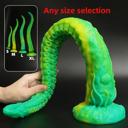 Long Butt Plug Tentacle Dildo Penis Progressive Vagina Octopus Anal Plug Adult Sex Toy