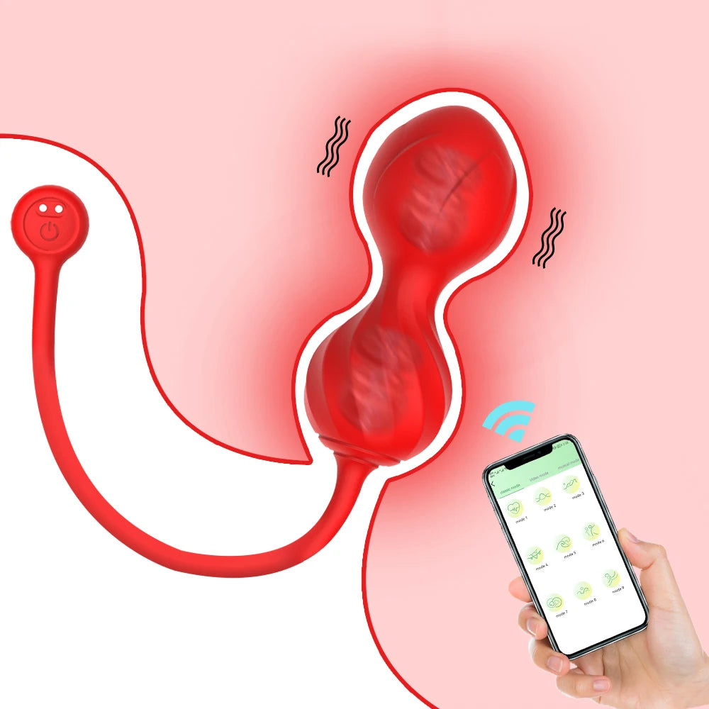 Wireless App Vagina Balls Vibrator for Women Tighten Vagina Muscle Trainer