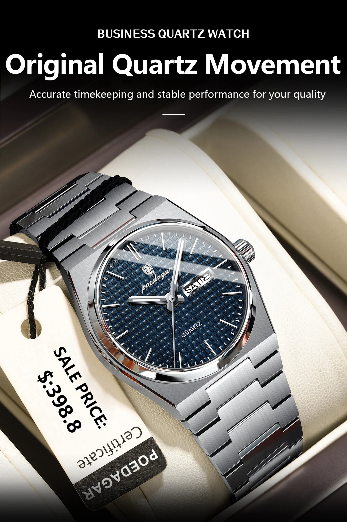 POEDAGAR Luxury Sport Man Watch Military Waterproof Luminous Date Week Men Watch