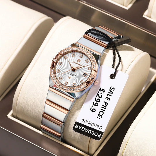 POEDAGAR Luxury Woman Wristwatch Waterproof  Watch For Ladies
