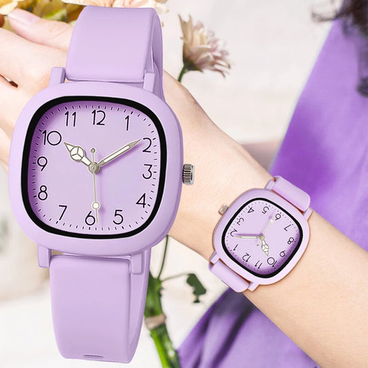 Fashion Women Watch Silicone Quartz ladies  Wristwatch