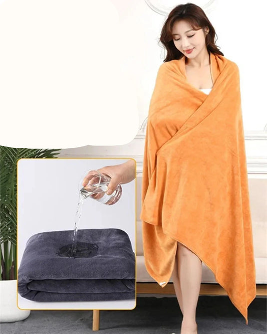 super large, thickening Microfiber ,soft, high absorption and quick-drying bath towel