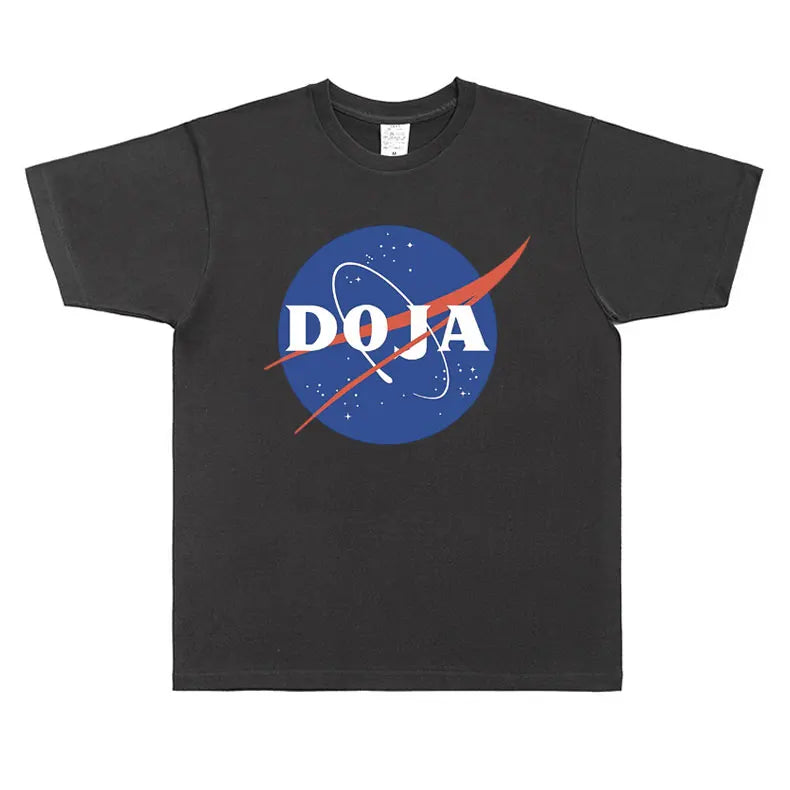 Rare Rapper Doja Cat Nasa Graphic T Shirt Men Women Hip Hop Fashion Oversized T-shirt Unisex Cotton Short Sleeve Tees Streetwear