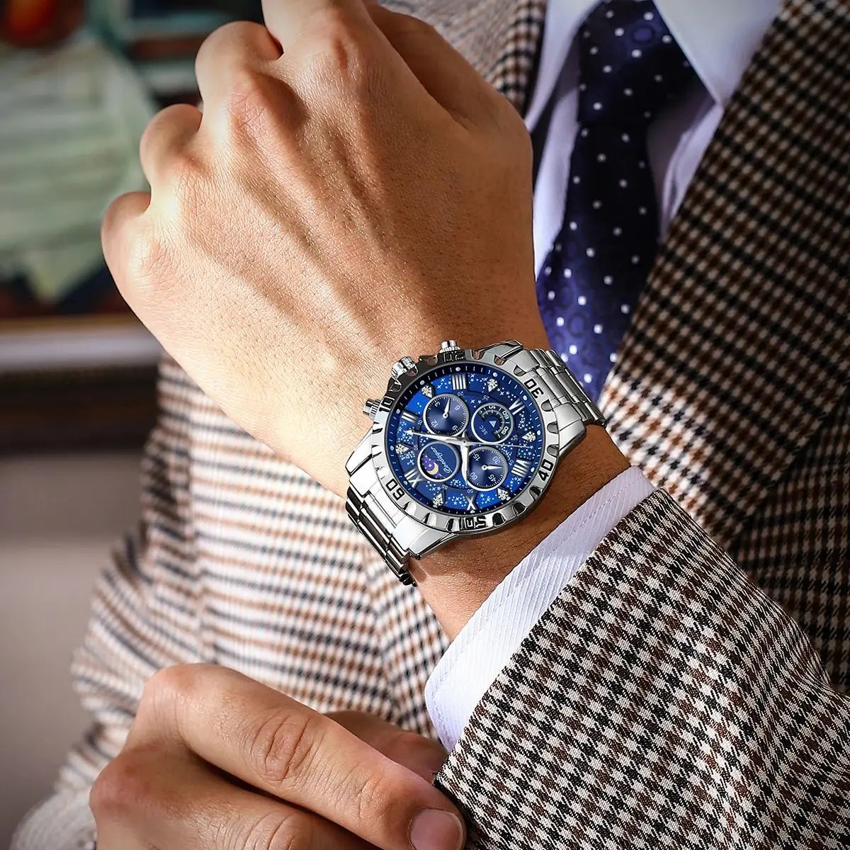 POEDAGAR Luxury Military Watch for Men Sport Quartz Man Wristwatch