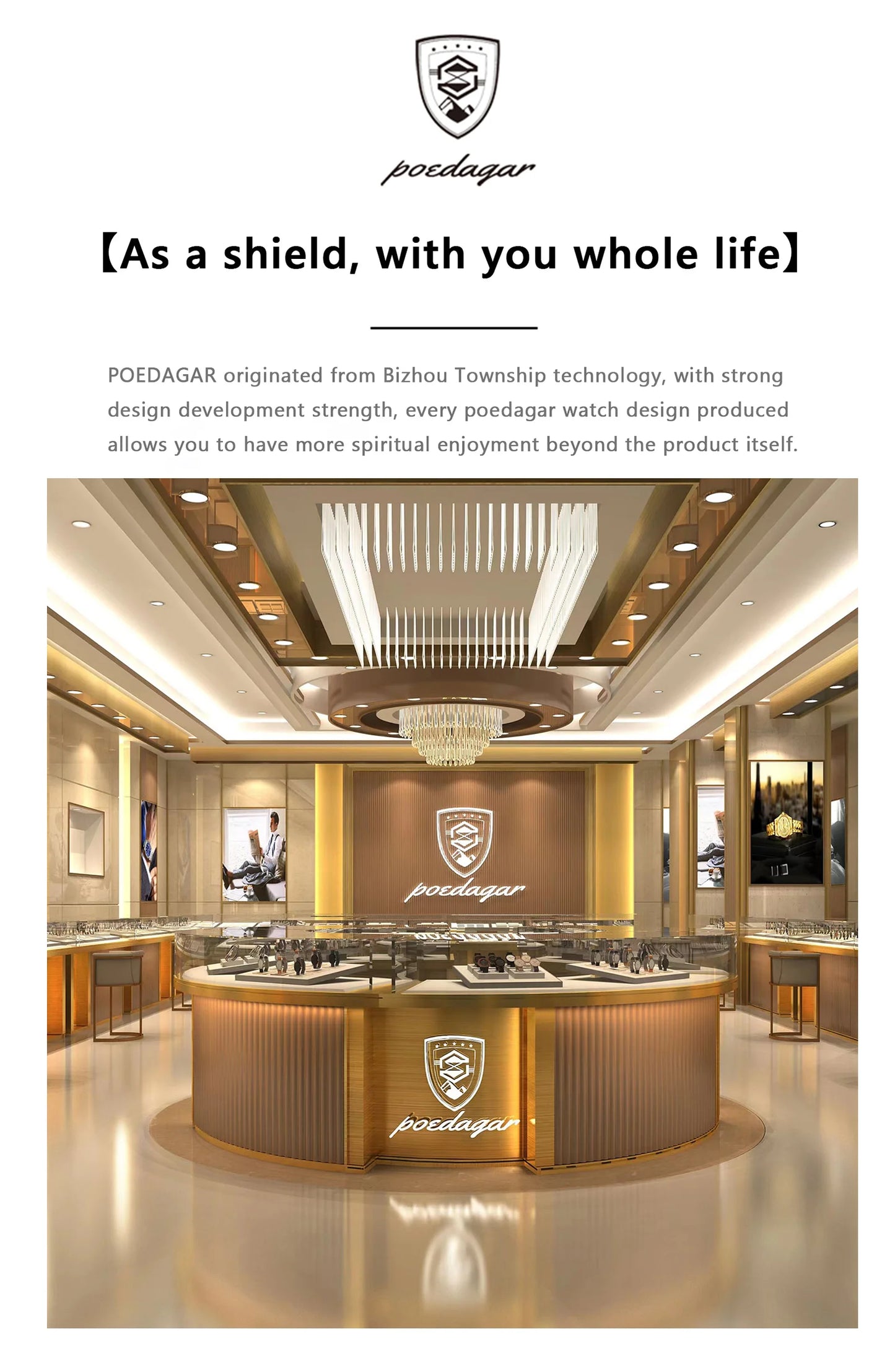 POEDAGAR Luxury  Wristwatch  Waterproof Luminous Chronograph Men Watch