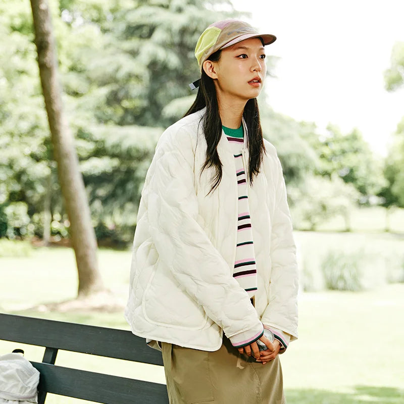 Down Jacket Women Solid Color Three-Proof Loose Casual Style New Winter Coat