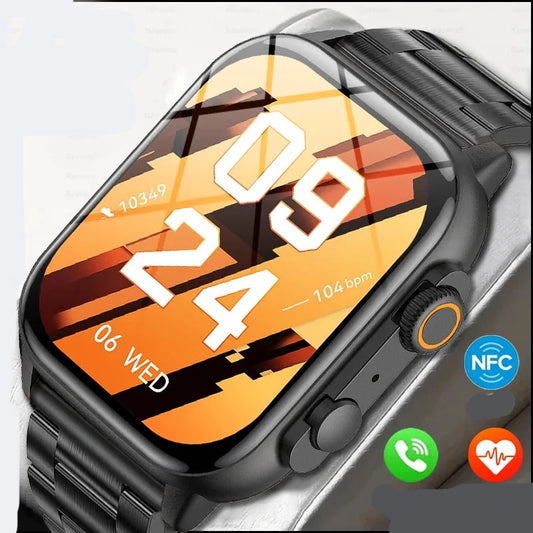 Men Women NFC AMOLED Screen  Bluetooth Call  Waterproof smart Watch
