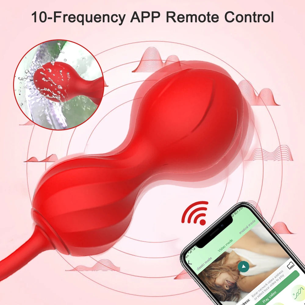Wireless App Vagina Balls Vibrator for Women Tighten Vagina Muscle Trainer