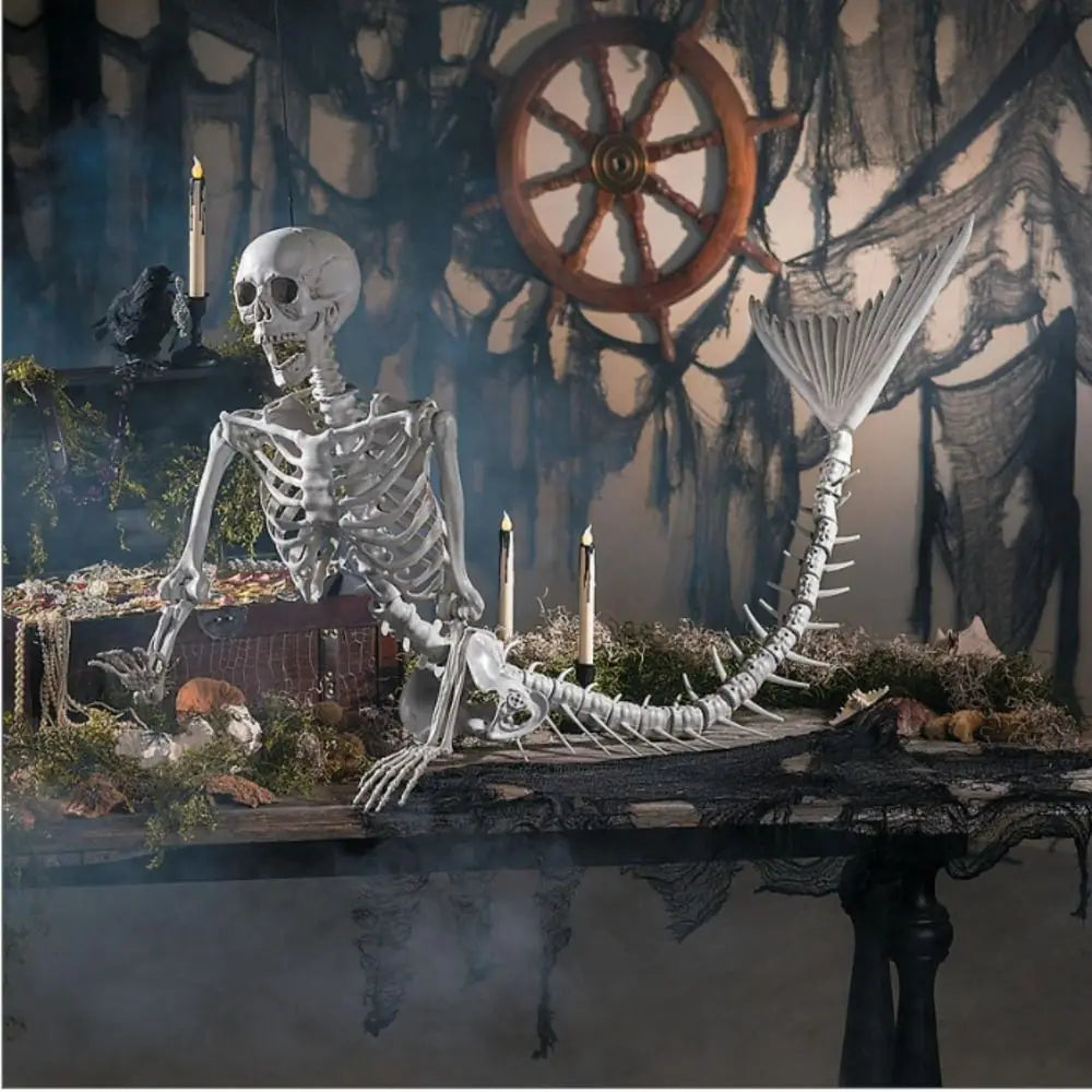 Skeleton Mermaid Skeleton Portable Plastic Decoration Fish Skeleton