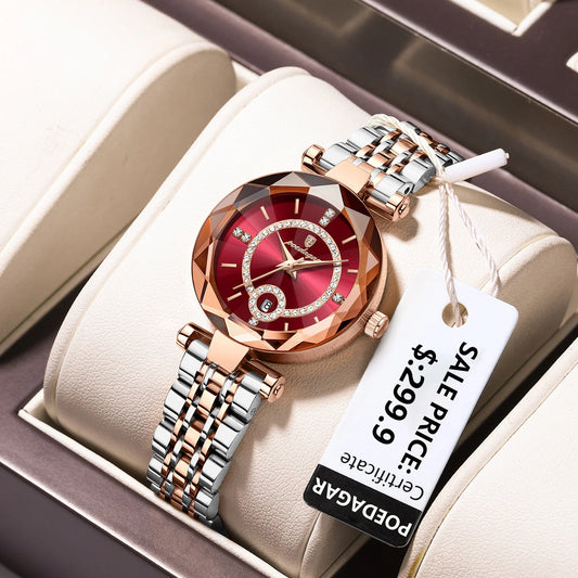 POEDAGAR  Watches For Woman Waterproof Stainless Steel  Ladies Watch