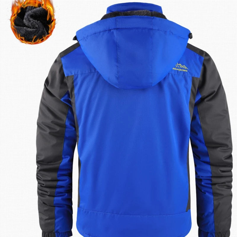 Winter Men's Waterproof Jacket Fleece Lined Windbreaker Rain Coat Men Jackets