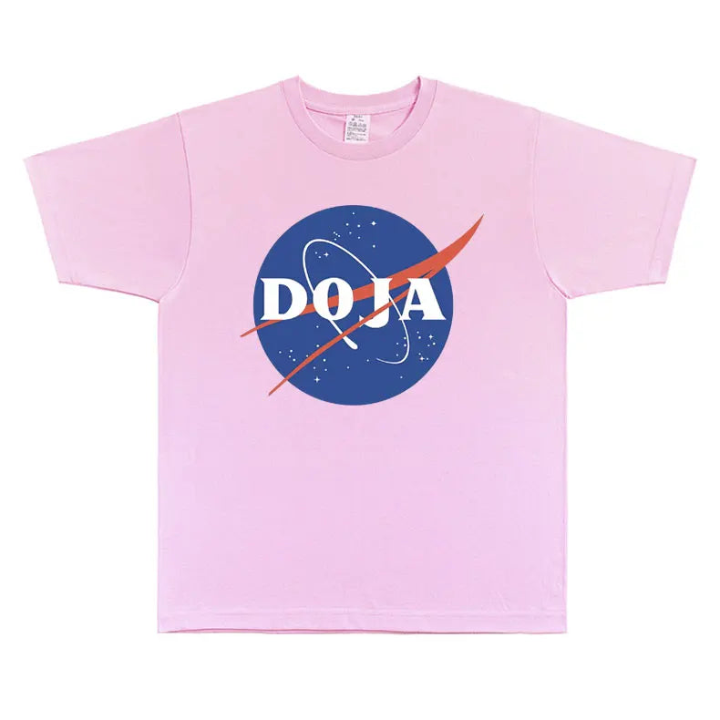 Rare Rapper Doja Cat Nasa Graphic T Shirt Men Women Hip Hop Fashion Oversized T-shirt Unisex Cotton Short Sleeve Tees Streetwear