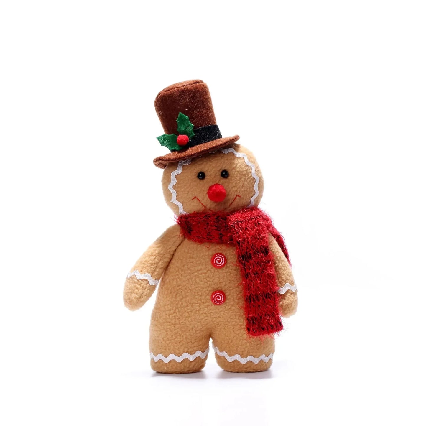 Large Gingerbread Man Doll Christmas Plush Leg Dolls Xmas Tree Ornaments
